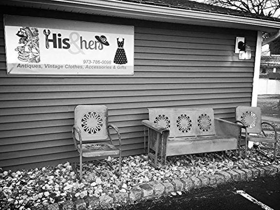 Photos provided His &amp; Hers in Andover offers antiques, vintage clothes, accessories and gifts.