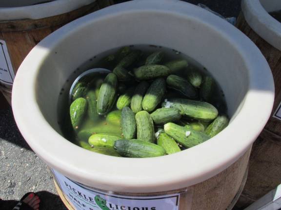 Pickle Licious Pickles were available for purchase.