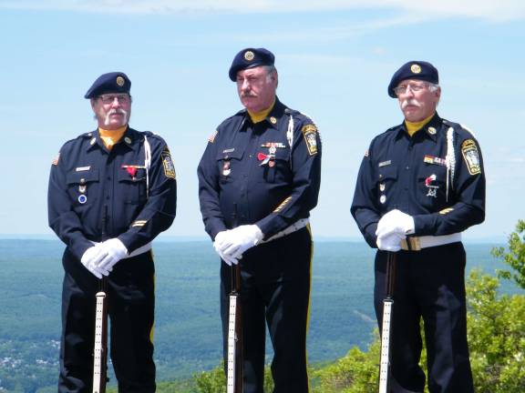 From left, American Legion Post No. 157 members Sonny Draughon, Carl Russell and Patrick Raabe