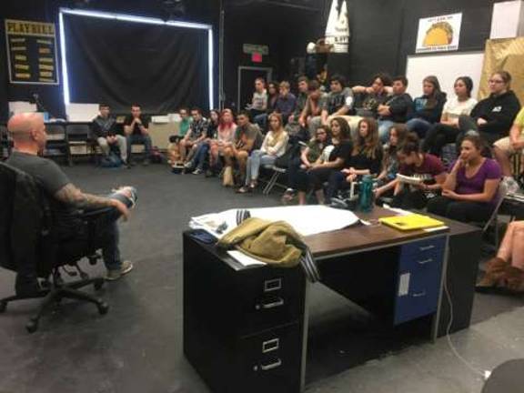 Lighting engineer talks to Vernon students Lighting engineer talks to Vernon students