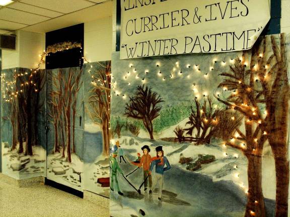 VTHS had door-decorating contest Patricia Soriano-Bunger’s Art Major homeroom won third place for this display.
