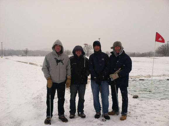 United Way holds annual Chili Open Pictured, from left are Joe Perdue, Tom Varro, Kyle Poskitt and Doug Radford.