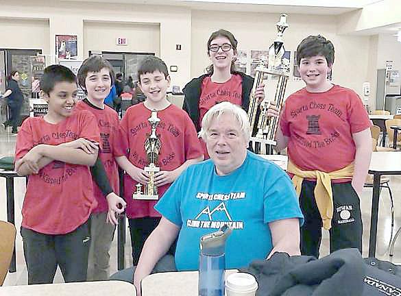 Sparta's Middle School Chess Team won its third consecutive championship this past winter (Photo provided)