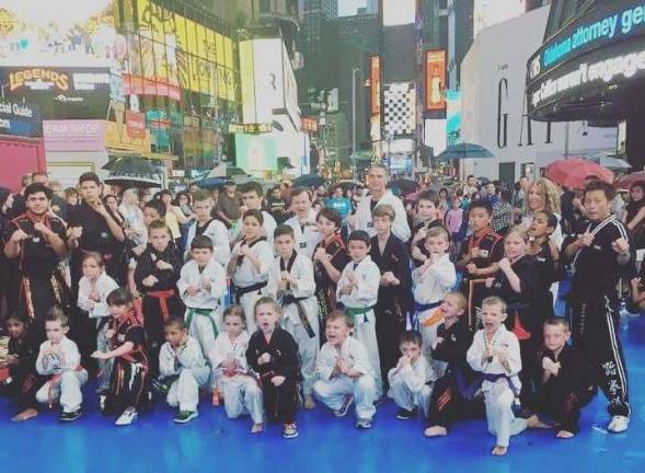 Hamburg martial arts students perform in N.Y.C. Hamburg martial arts students perform in N.Y.C.