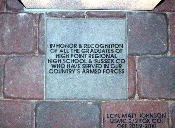 Eagle Scout honors Sussex County veterans The dedication on the Eagle Scout project by Schuyler Caffrey, a student at High Point Regional High School.