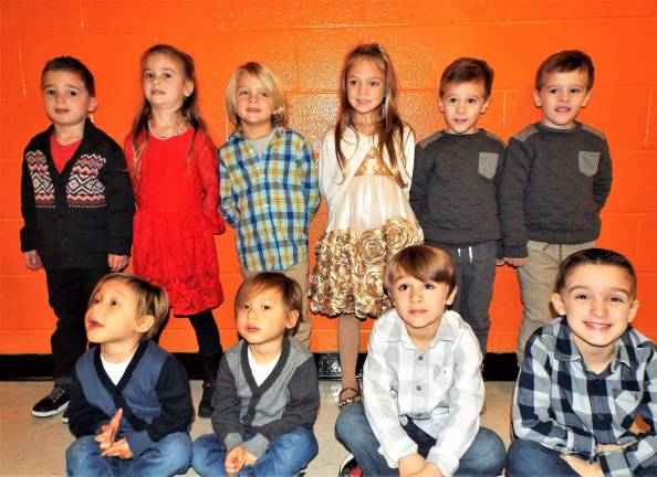 The youngest group with five twin sets featured... the pre-schoolers!
