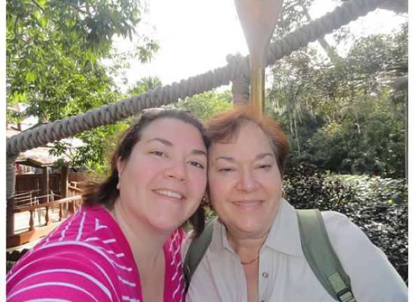 Kelly Herman of Stanhope and her mom, Stephanie in Disney.