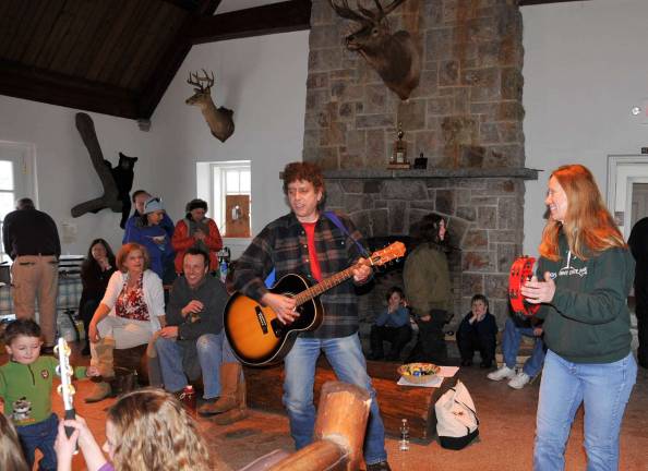 High Point Park hosts winter festival Joe Rocco of Wantage plays guitar at Winter Fest.