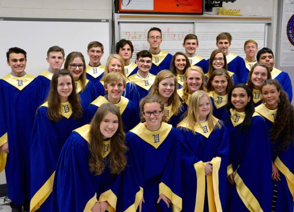 VTHS inducts new NHS members Twenty-five new members were recently inducted into the Vernon Township High School chapter of the National Honor Society.