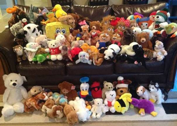 Stuffed animals to bring smiles to children.