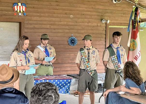 Sussex County History Today: Boy Scouts <b>Boy Scouts take oaths of service to their community. (Photos courtesy of Bill Truran)</b>