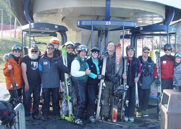 Vernon die-hards toast ski season Mountain Creek die hard skiers celebrate the ski season with members of the lift operations staff.