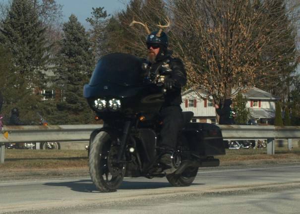 Van drives into motorcyclists The riders leaving the firehouse Wednesday morning for a tour of Sussex County.