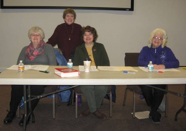 Volunteer judges included members of the Vernon Woman&#xfe;&#xc4;&#xf4;s Club. From left: Lois Marples, Judy Filippini, Frances Weiss and Maureen Blandino.