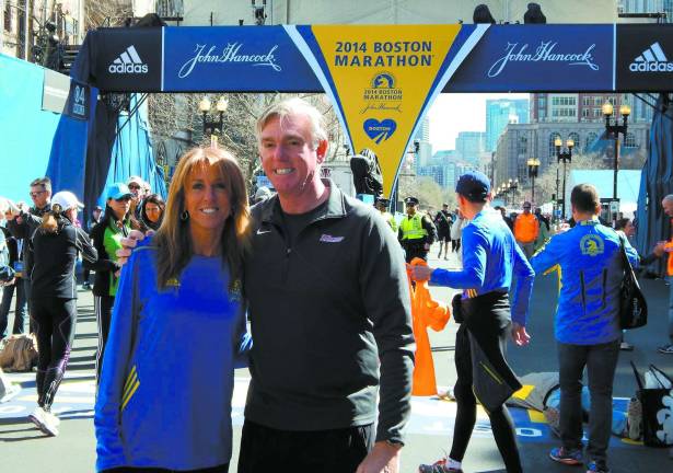 Locals finish strong at Boston Marathon Laura Delea and boyfriend Rob Nicholson (of Eastern Propane).