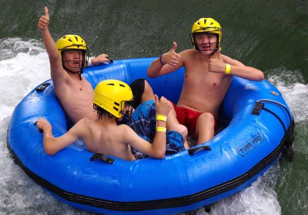 Action Park opened last Saturday for the 2015 season. Helmets are required and supplied for riders on the Colorado River ride.