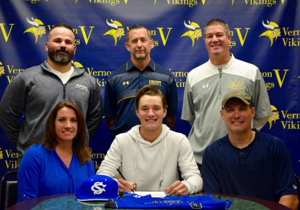 Ryan Bell signed his letter of intent to play baseball at Sussex County Community College.