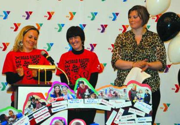 Sussex County YMCA exceeds campaign goal During the 2014 YMCA Annual Campaign Celebration Sussex County YMCA Member Executive Director Jennifer Gardner announces Sussex County YMCA exceeded their goal of $205,000. Jennifer Gardner,executive director, campaign chairperson Lisa Pompey Smith and Allie Andersen Y member.