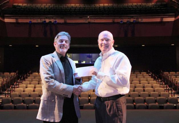 Photo Credit: Christopher Young Pictured from left: Carl Wallnau, Artistic Director of Centenary Stage Company and Tim Smith:, Treasurer of Sandra Kupperman Foundation.