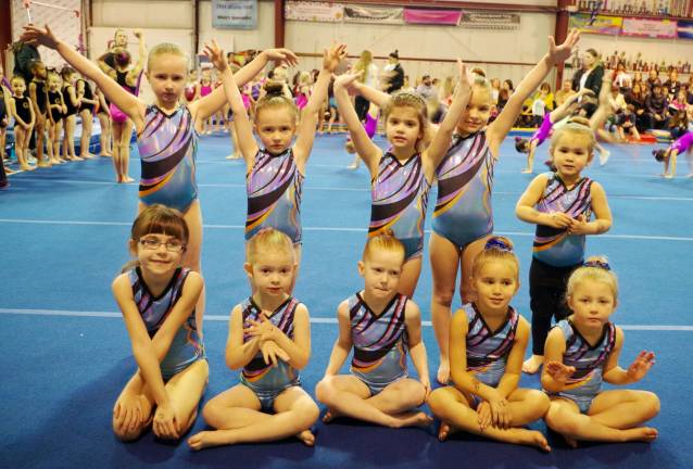 Westys hosts gymnastics meet Westys gymnasts from the left in the back row is Hannah Potzer, Broghan Lynch, Addison Peters, Arabella Rivera and Cooper Cotto. Front row from the left are Natalie Wynn, Maddy Guidemi, Rilee Cornelius, Brielle Cotto and Ryleigh Dayon.