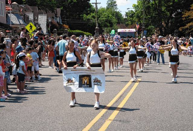 Sparta. Fourth of July events Members of the Sussex County Minerettes Dance and Cheer Team perform in the parade.
