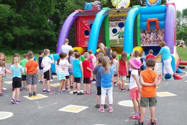 This inflatable basketball novelty was popular with the kids during Walnut Ridge Primary School's end of school year carnival.