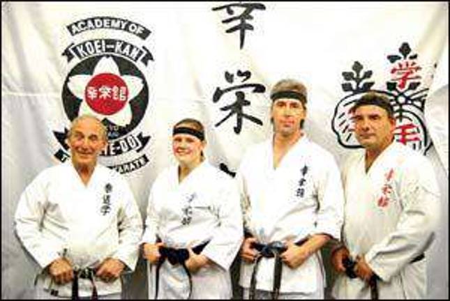 Students advance in karate Students advance in karate
