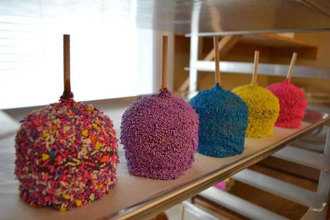Candy Apple Shoppe offers delectable apples and confections Photos, Candy Apple's Facebook page Sprinkled caramel apples.