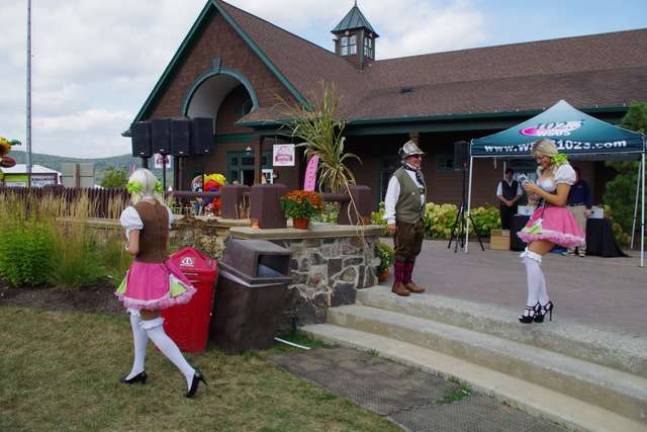Longtime Vernon ski instructor Bernhard Oesen of Wantage sported a stylish cap and lederhosen as he directed visitors to Mountain Creek&#x2019;s Oktoberfest festivities.