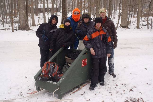 Troop 84 attends Klondike Derby Another proud sled team