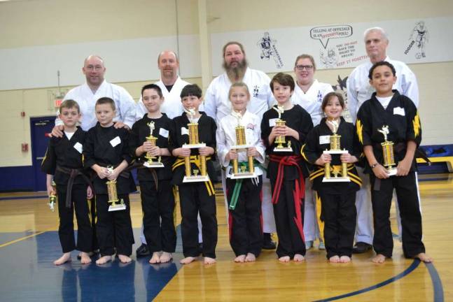 Karate Academy hosts Winterfest tournament Vernon Valley Karate students are shown, in front, Andrew Miller, Andrew Bisesi, Tyler Douglass, James Dorsey, Danica Williams, Garrett Summers, Ashley Antonini, Ayden Alexander, and in back, Sensei Paul Doumanis, Sensei Tom Kelly, Sensei Tim Duvelsdorf, Sensei Ashley Duvelsdorf, Kyoshi Chuck Ercolano.