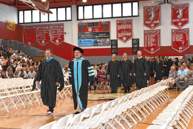 Photos: High Point Regional High School graduation High Point administrators and faculty walk into the ceremony.