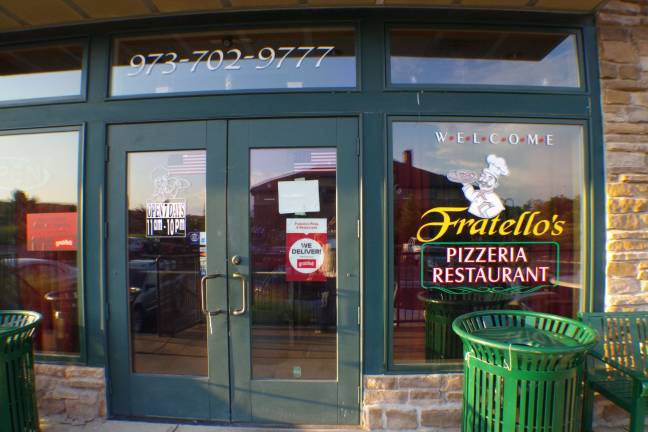 Readers who identified themselves as Pam Perler, Cindy Keesler, and JoAnne McLaughlin knew last week's photo was of Fratello's Pizza, located at 9 Boulder Hills Blvd. in the Town Center at Wantage complex off Route 23.