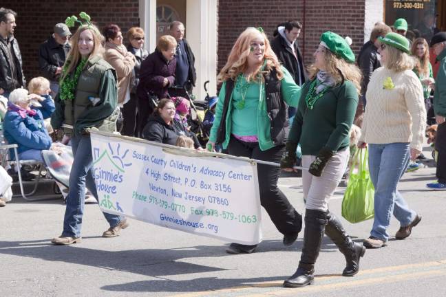 Newton goes green Marchers from Ginnie's House.