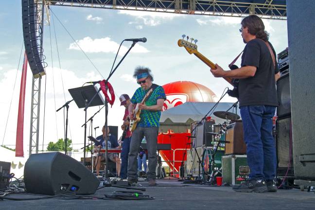 New Riders of the Purple Sage are shown performing on Saturday afternoon.