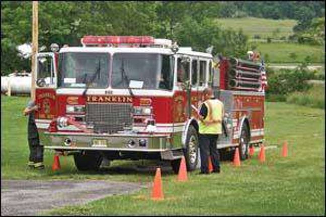 Firefighters take training class Firefighters take training class
