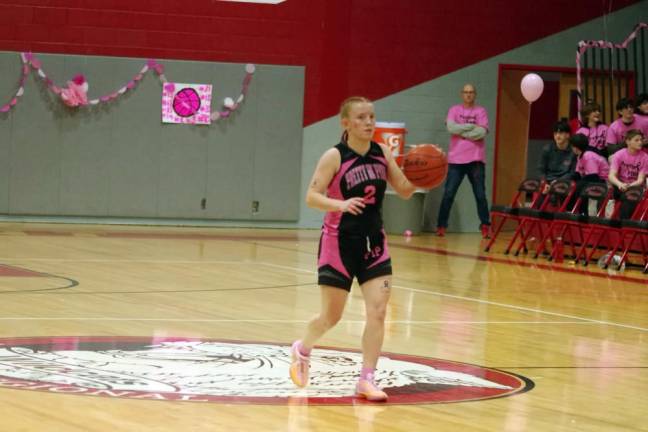 High Point's Rachel Teague scored two points.