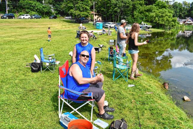 Photos: Wantage fishing contest <b>Mike and Jacob Stanaback of Wantage.</b>