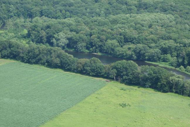 Delaware River frack ban moves forward The Delaware River south of Milford (Photo by Pamela Chergotis)