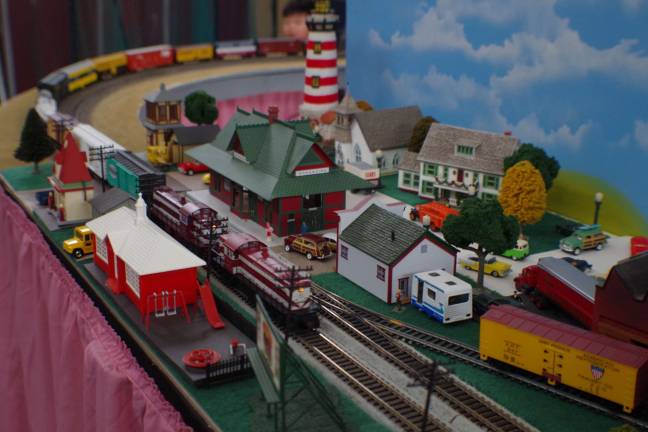 Scene at the Sussex County Railroad Club Annual Show held once again at the Littell Community Center in Franklin.