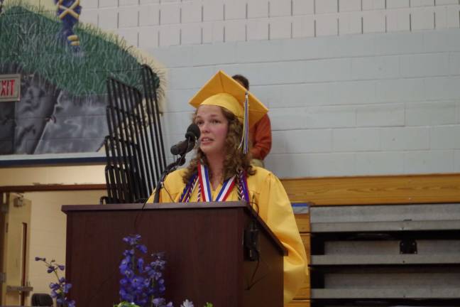 Vernon Township High School salutatorian Nicole Pirringer.
