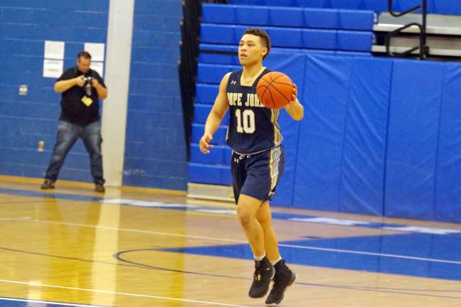 Pope John's Aaron Clarke scored 29 points and made four assists.