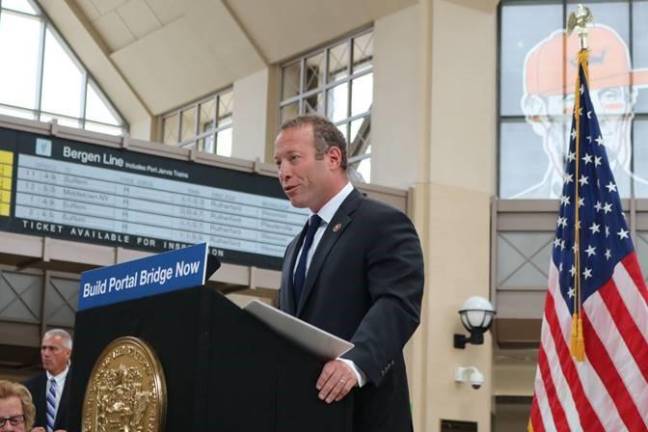 On Wednesday, Aug. 28, 2019 at Secaucus Junction Train Station, U.S. Representative Josh Gottheimer and other NJ public officials called for funding for the Portal Bridge, Gateway project.