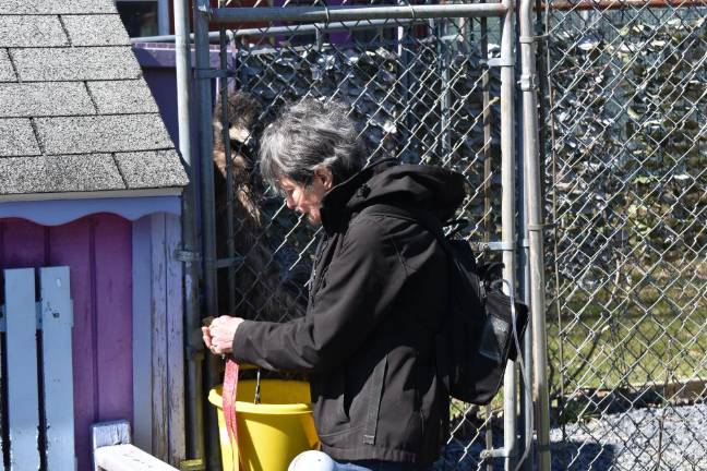 Sanctuary sues local SPCA for return of 45 seized animals Rebecca Vives struggles with the padlock to the emu’s enclosure. The sanctuary owners installed padlocks on some enclosures after Hecht’s seizure of 45 of their animals.