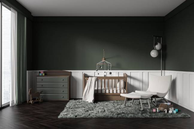 Far from gloomy, darker paints create a cozy, more welcoming room Far from gloomy, darker paints create a cozy, more welcoming room