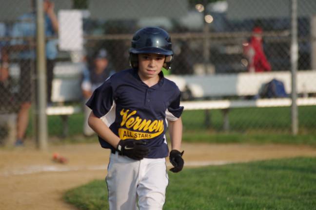 Vernon U11 baseball player Matthew Fattorusso.