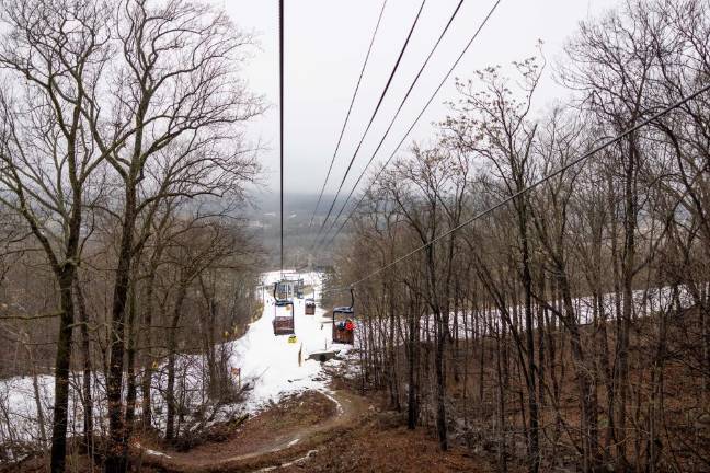 Despite warmer weather, the Viking Snowshoe Invasion was held as scheduled.