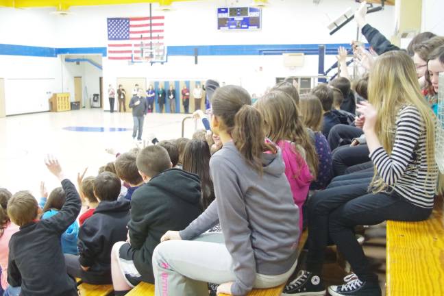 Glen Meadow students learn to survive adolescence Glen Meadow Middle School students listen to a talk by author Jordan Sonnenblick.