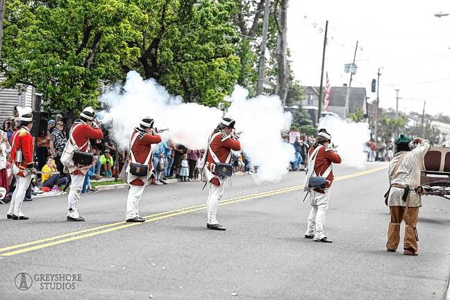 Bringing history to life The Matawan Historical Society’s 300th anniversary celebration and battle re-enactment at the Burrowes Mansion Museum in June 2023. (Photo by Joseph A. Sorrentino)