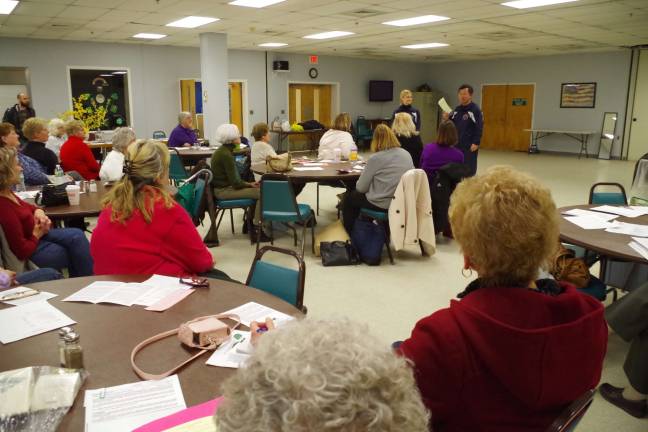 Open to the public, about 40 ladies attended the Vernon Township Woman&#x2019;s Club martial arts presentation last Thursday.